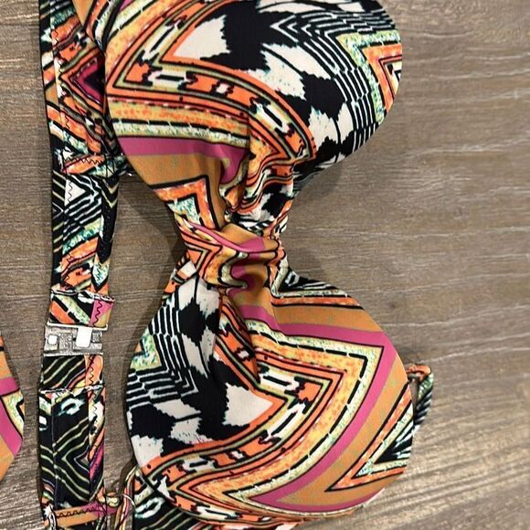 2 piece underwire bikini size large zig zag adjustable - Picture 5 of 5